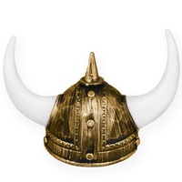 Casque de carnaval en plastique à cornes, pour Halloween, danemark, Viking, guerrier, styliste, vente en gros
