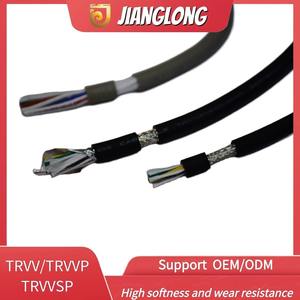 Câble robotique haute flexibilité Jianglong, câble de traction, câble TRVV blindé pour l'industrie des nouvelles énergies, câble électrique PVC TRVV blindé - Product Image 6