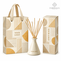 Diffuseur de parfum artisanal en céramique Firdaus, bouteille décorative pour diffuseur d'arômes, conteneur décoratif pour la maison