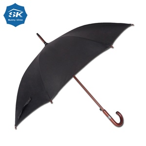 Promotional Wood/Bamboo J-Handle <b>Automatic</b> Open Premium Stick <b>Umbrella</b> Sun Straight <b>Umbrella</b> Custom Long Bone <b>Umbrella</b> Auto Open - Product Image 2