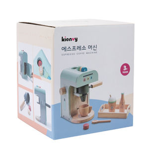 Nuevo juego de <span class=keywords><strong>cafetera</strong></span>, taza de café de madera para niños pequeños, <span class=keywords><strong>Mini</strong></span> cocina, juguetes de madera para jugar, accesorios de cocina para niños - Product Image 2