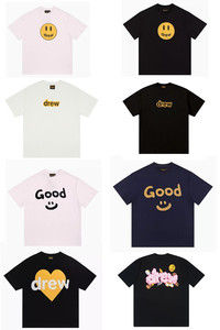 T-shirt classica a maniche corte in puro cotone da uomo e da donna, modello ampio per coppie, con lo stesso sorriso di Bieber, di un marchio trendy. - Product Image 6
