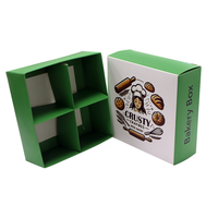 Emballage alimentaire en papier de qualité alimentaire personnalisé, boîte à biscuits, boîte à brownies, boîte à gâteaux, boîte à donuts jetable