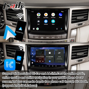 Lsailt 8G inalámbrico CarPlay Android Auto para Lexus LX570 2013-2015 LC200 Crown Android 13 Kit de actualización con NetFlx, Google Play - Product Image 3