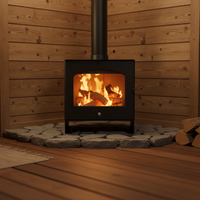 Cheminée autoportante à feu véritable, chauffage au bois pour la maison, style européen moderne, plaque en acier, pour salon intérieur