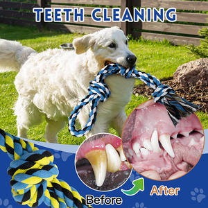 Giocattoli da Masticare per Cani Piccoli Medi e Grandi Resistenti per Masticatori Aggressivi Corda di Cotone Resistente Interattiva per Cuccioli - Product Image 5