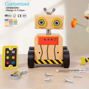 Juguete Educativo de Madera Montessori EDULAND OEM ODM, Robot de Ensamblaje para Preescolares, Juego de Aprendizaje para Coordinación Mano-Ojo - Product Image 4