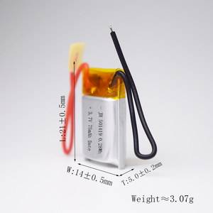 Drones battery 75mAh 501419 15C Li-ion rechargeable polymer battery 3.7V LiPo battery for toy - Product Image 5