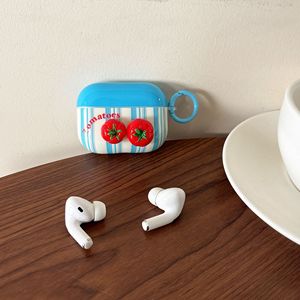 Estuche Protector para AirPods Pro 3 con Diseño de Mini Tomate Azul, Compatible con Apple de 2.ª, 3.ª y 4.ª Generación, Funda Suave para Auriculares - Product Image 3