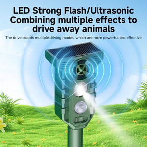 Nuevo Repelente Ultrasónico de Animales con Energía Solar para Exteriores, con Luz Intermitente, Ahuyentador de Aves para Control de Plagas en Jardines y Granjas - Product Image 3