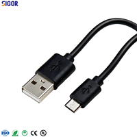 Câble de charge rapide USB-A Micro-USB 2A avec gaine en PVC flexible pour téléphones Android, imprimantes et appareils – Chargement et transfert de données