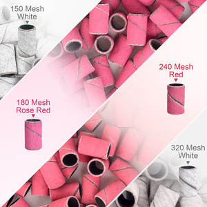 KADS 50 pièces Bandes de ponçage pour ongles avec tige métallique, pour lime à ongles électrique, grains 60/80/100/120/150/180/240/320 - Product Image 6