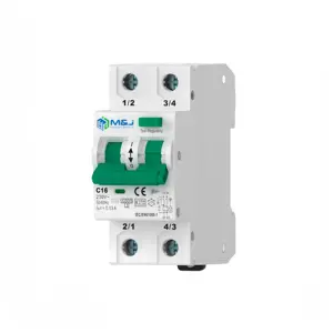 Pemutus sirkuit kualitas tinggi tipe B RCBO Breaker AC230V 2P 16A 30mA dengan harga rendah