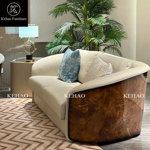 Haute qualité <span class=keywords><strong>Kingswood</strong></span> cher grand rembourrage moderne luxe véritable canapé en cuir Napa ensemble bois et cuir canapé - Product Image 2