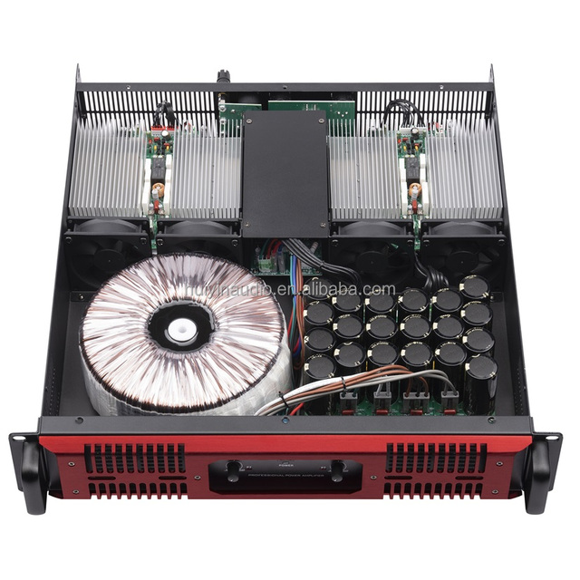Professional Audio Sound System 2 Channel Amplifiers MD Series High Power Stereo 8Ohm 2 X 1800W 1200W Power Amplifier Metal