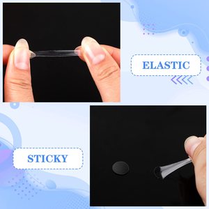 Cinta Adhesiva Redonda de Doble Cara, Reutilizable, Activada por Agua, Lavable, con Adhesivo Acrílico Nano, para Decoración Navideña - Product Image 5