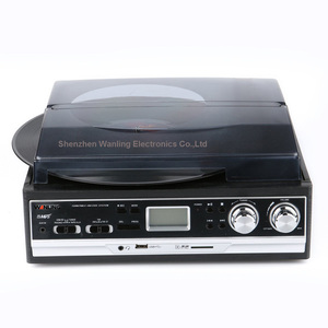 Tocadiscos de Vinilo de 3 Velocidades Directo de Fábrica con Reproductor de CD, Casete, Radio, Reproducción <span class=keywords><strong>y</strong></span> Grabación USB, Sistema de Audio con Salida RCA/AUX - Product Image 4