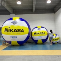 Ballon de plage géant gonflable en PVC avec logo personnalisé, peinture couleur, grand ballon de volley-ball gonflable