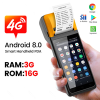 Portable Mobile POS Machine Restaurant Commande 4G Parking Paiement Reçu 58mm Imprimante Thermique Portable Android POS Terminal