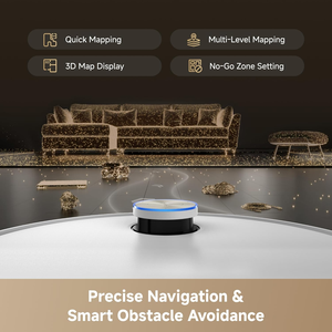 Robot aspirateur haut de gamme Dreame L60 Pro Ultra : doté de la technologie de nettoyage automatique de la serpillière de nouvelle génération et d'une cartographie intelligente par IA, blanc - Product Image 6