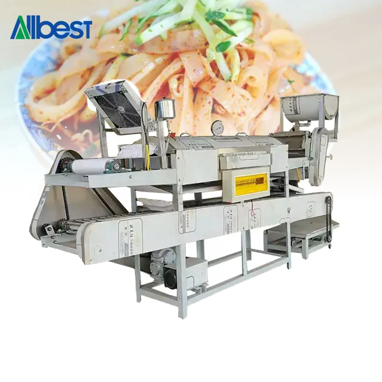 Mini máquina extrusora de producción de fideos de arroz frío y seco, máquina para comercio, 1 etapa