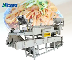 1 Tahap Instan Mini Segar Nasi Datar Mi Shirataki Produksi Tekan Extruder Mesin Pembuat Mie Beras Dingin Kering untuk Perdagangan