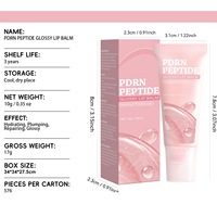 Nouveauté Soin des Lèvres PDRN Peptide Baume Repulpant Brillant Hydratant Lissant Réduit les Rides Sèches Baume Réparateur pour les Lèvres