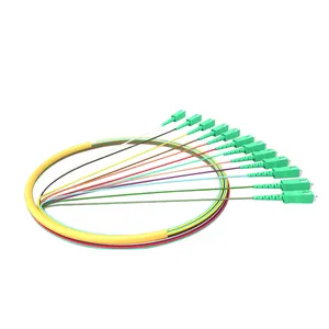 Factory Wholesale Single Mode SC APC Fibra Fiber Optical Pigtail Patch Cord Cable for Fusion Splicing FTTH CATV