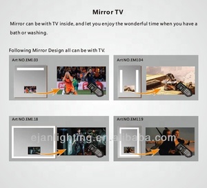Venta caliente Hotel Casa de sin marco decorativo de la pared pantalla táctil de <span class=keywords><strong>baño</strong></span> de vanidad LED TV <span class=keywords><strong>espejo</strong></span> iluminado - Product Image 5