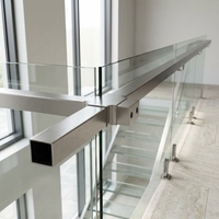 Connecteur en T carré en acier inoxydable à trois voies T164040 pour balustrade, main courante, raccord de tuyau pour escalier, balcon, garde-corps en verre