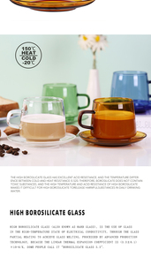 Taza de café de alta gama para el desayuno, vaso de leche de zumo de limón <span class=keywords><strong>con</strong></span> plato inferior, utensilio OEM para casa, restaurante y oficina, gran oferta - Product Image 5