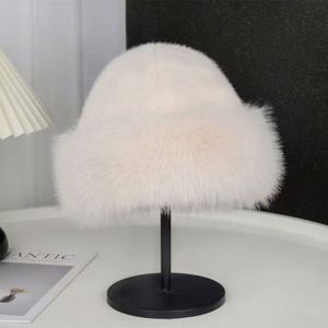 Fashion Women's Winter New Thick Warm Imitation Fur <b>Hat</b> Versatile Plush <b>Hat</b> High Texture Women's <b>Hat</b> - Product Image 3