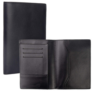 Logo personnalisé Premium voyage cadeau passeport couverture en cuir véritable RFID bloquant porte-carte de visite mode multi-fonction - Product Image 2