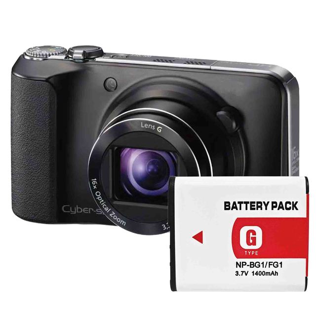 Replacement Camera Battery NP-BG1/FG1 for Sony DSC-T20/W HX10 H70 WXI/B W170 W220 W230 W290 DSC-W300 & DSC-H50B 1400mAh 3.7V