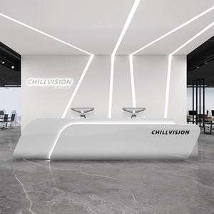 Elegante Bancone <span class=keywords><strong>Reception</strong></span> LED di Lusso per Uffici e Ospedali, Ideale per Aree di Accoglienza di Edifici per Uffici e Studi Legali - Product Image 4