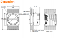 Caméra de numérisation linéaire couleur XoF MV-CL083-91F2C V2.0 8192 pixels, caméra de numérisation linéaire industrielle CMOS 8K pour l'inspection Web et des circuits imprimés
