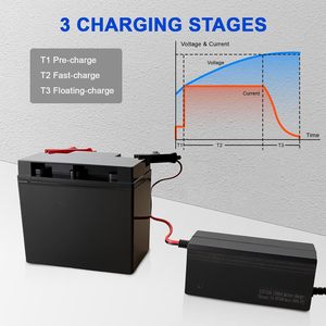 Chargeur de batterie 3S 12V 4S 14.6V LiFePO4, 1A 2A 3A 4A 5A 6A 7A 8A 9A 10A Chargeur rapide pour batterie externe - Product Image 2