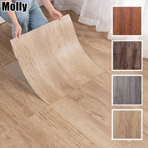 Dalles <span class=keywords><strong>de</strong></span> Sol en Vinyle Auto-Adhésives PVC Aspect Bois Film Protecteur Décoratif Adhésif Décollable pour Salon Chambre Bureau - Product Image 2