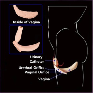 Mutandine in silicone artificiale con vagina finta e spessore glutei di 1,2 cm per transgender e drag queen, intimo con seno finto e vagina finta - Product Image 5