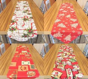 Decorações de Natal, Toalha de Mesa Impressa em Poliéster para Decoração Festiva da Sala de Jantar, Acessórios para Festas de Natal e Inverno - Product Image 6