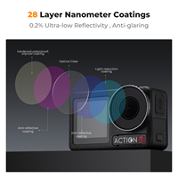 Filtre d'action pour caméra K&F Concept, diffuseur noir 1/4, filtre CPL ND8 ND32 pour DJI Osmo Action 4&5 Pro HD, multi-couches