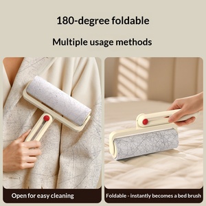 Rodillo Quitapelusas Manual Plegable de Plástico para Ropa y Cama, Eliminador de Pelo Ecológico Reutilizable, Artefacto Doméstico de Papel Adhesivo - Product Image 4