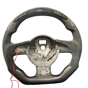 Volant en fibre de carbone avec éclairage LED Alcanta <span class=keywords><strong>Ra</strong></span> personnalisé en gros de l'usine CCE, finition brillante, design léger pour <span class=keywords><strong>Audi</strong></span> TT - Product Image 2