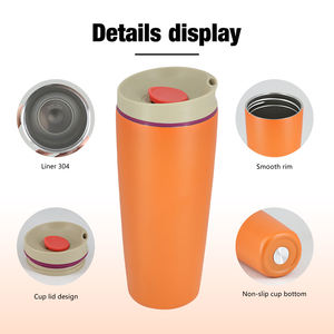 Tazas Minimalistas Personalizadas con Logotipo Láser de 22oz, Tapa Azul Antiderrames, Aislamiento al Vacío de Doble Pared, Libres de BPA, Ideales para Fiestas y Deportes - Product Image 6