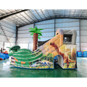 Château gonflable commercial en PVC certifié CE, type <span class=keywords><strong>T</strong></span>.<span class=keywords><strong>rex</strong></span>, avec toboggan, capacité de 300 à 500 kg pour 5 à 10 passagers, <span class=keywords><strong>facile</strong></span> à utiliser - Product Image 4