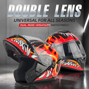 Vente d'usine Casque de <span class=keywords><strong>moto</strong></span> modulaire intégral homologué DOT à double visière relevable <span class=keywords><strong>Venom</strong></span> Casco Para <span class=keywords><strong>Moto</strong></span> OEM Casco - Product Image 3