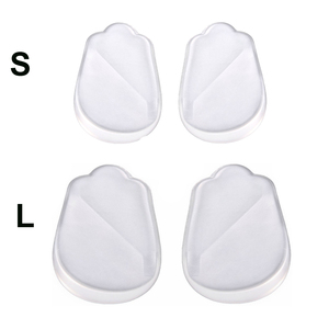 Solette in Gel Mediali e Laterali con Cuneo per <span class=keywords><strong>Tallone</strong></span> - Inserti Adesivi Correttivi per Scarpe per Aiutare l'Allineamento del Piede e il <span class=keywords><strong>Dolore</strong></span> al Ginocchio HA00406 - Product Image 2