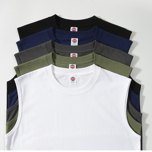 Canotta da <span class=keywords><strong>Uomo</strong></span> Personalizzabile OEM, 100% Cotone Traspirante, Tinta Unita, per Allenamento Estivo e Casual - Product Image 2