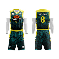 Maillot de basketball personnalisé ODM, drôle, uni, réversible, avec impression numérique, broderie de logo et nom, unisexe, respirant, grandes tailles, bleu