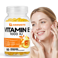 Kapsul Softgel Vitamin E (d-alpha Tocopherol) 400IU OEM untuk Kecantikan dan Kesehatan